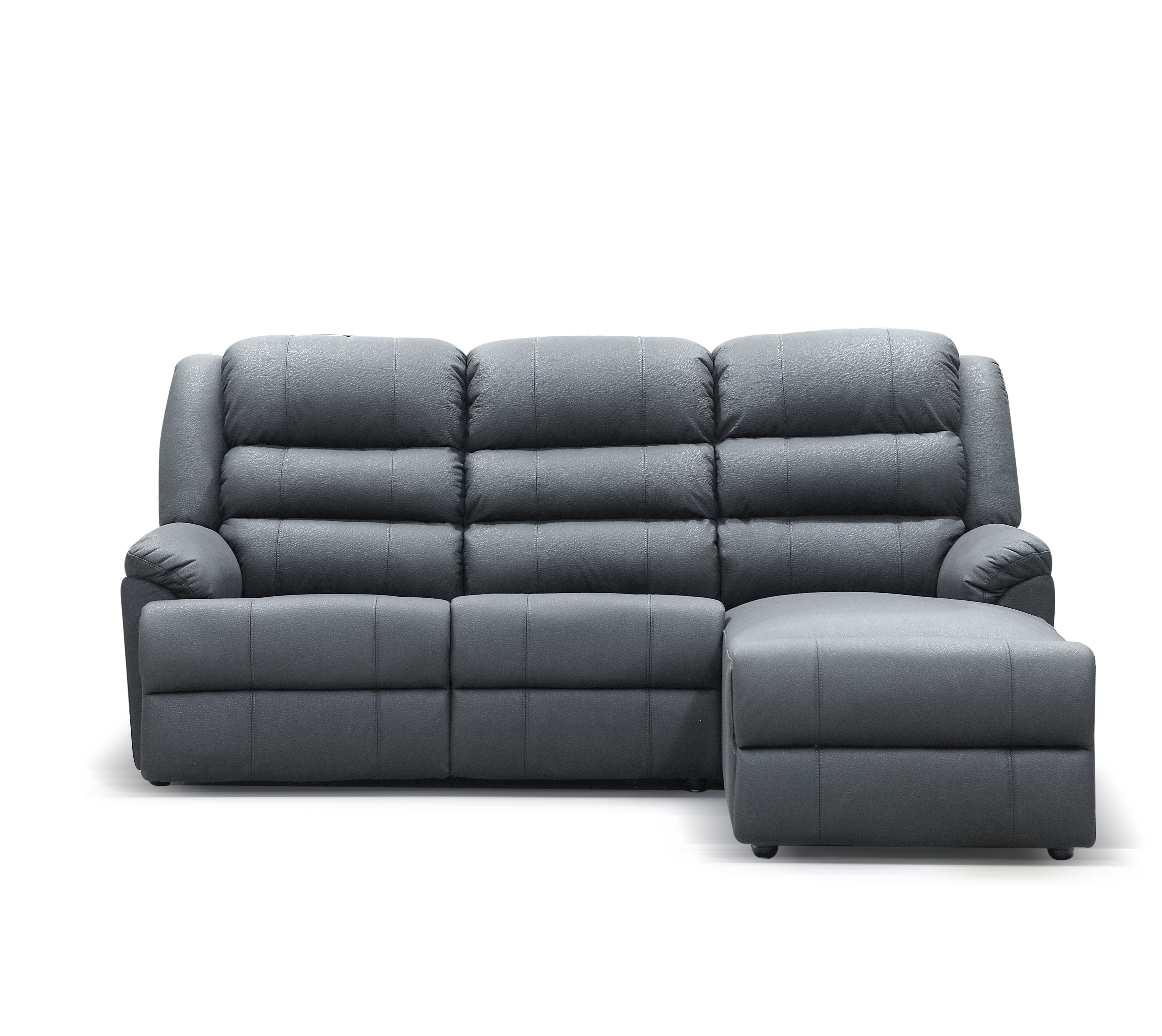 Summitt - 3 Seater Chaise Charcoal 2