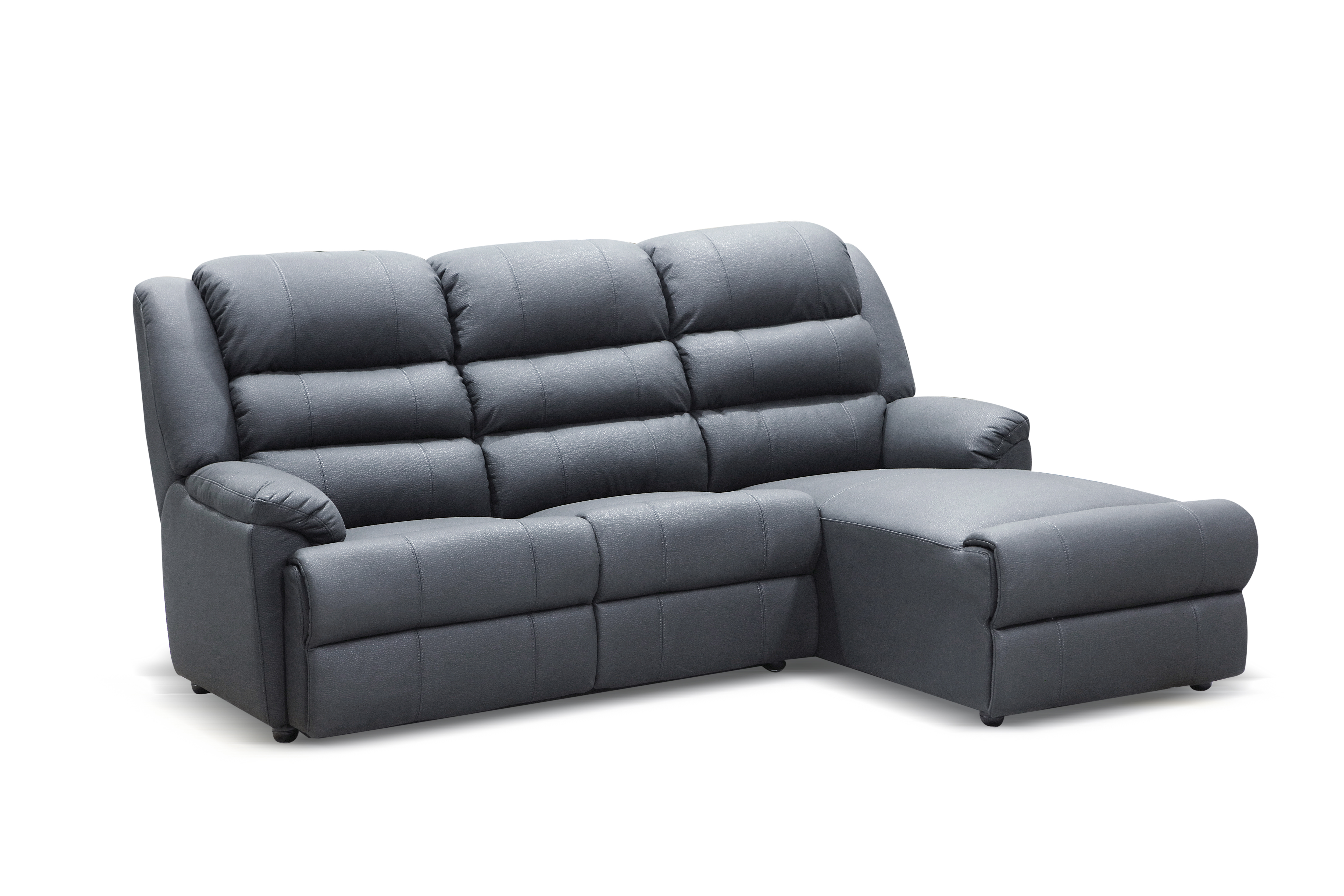 Summitt - 3 Seater Chaise Charcoal 3